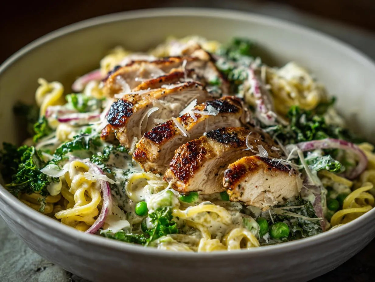 Creamy Cottage Cheese Caesar Chicken Salad in 30 Minutes