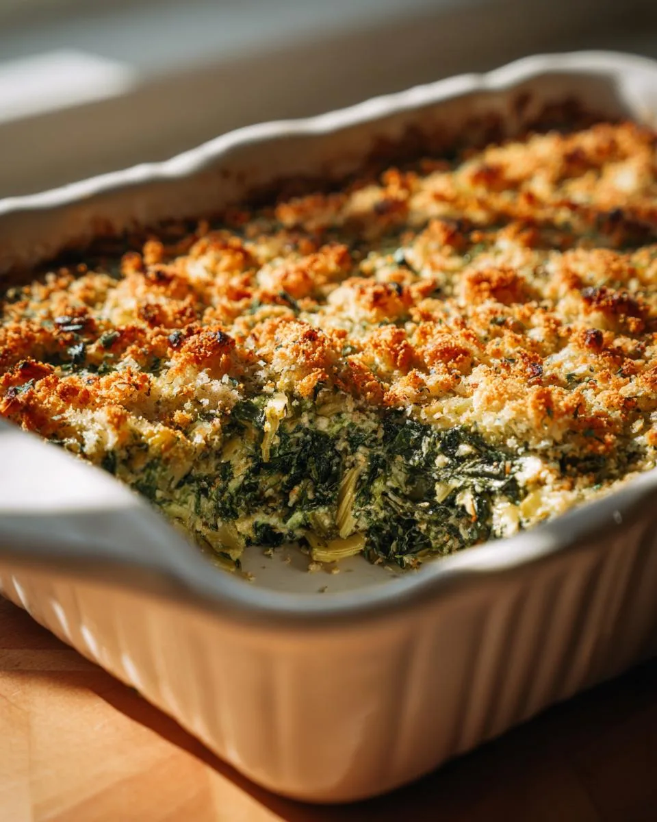 Creamy Parmesan Spinach Bake - detail 2