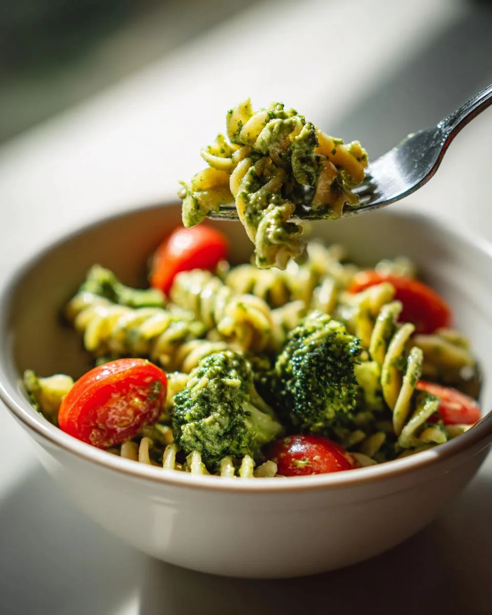 Creamy Pesto Veggie Pasta Salad - detail 2