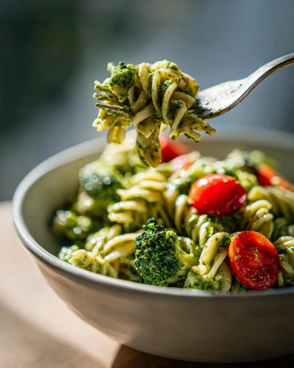 Creamy Pesto Veggie Pasta Salad - detail 3