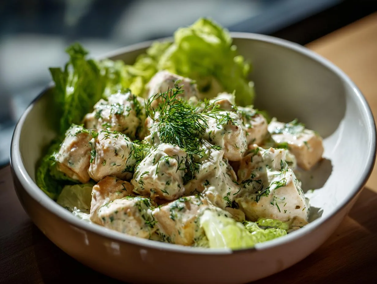 10-Minute Fresh Herb Chicken Salad Bowl You’ll Crave Daily