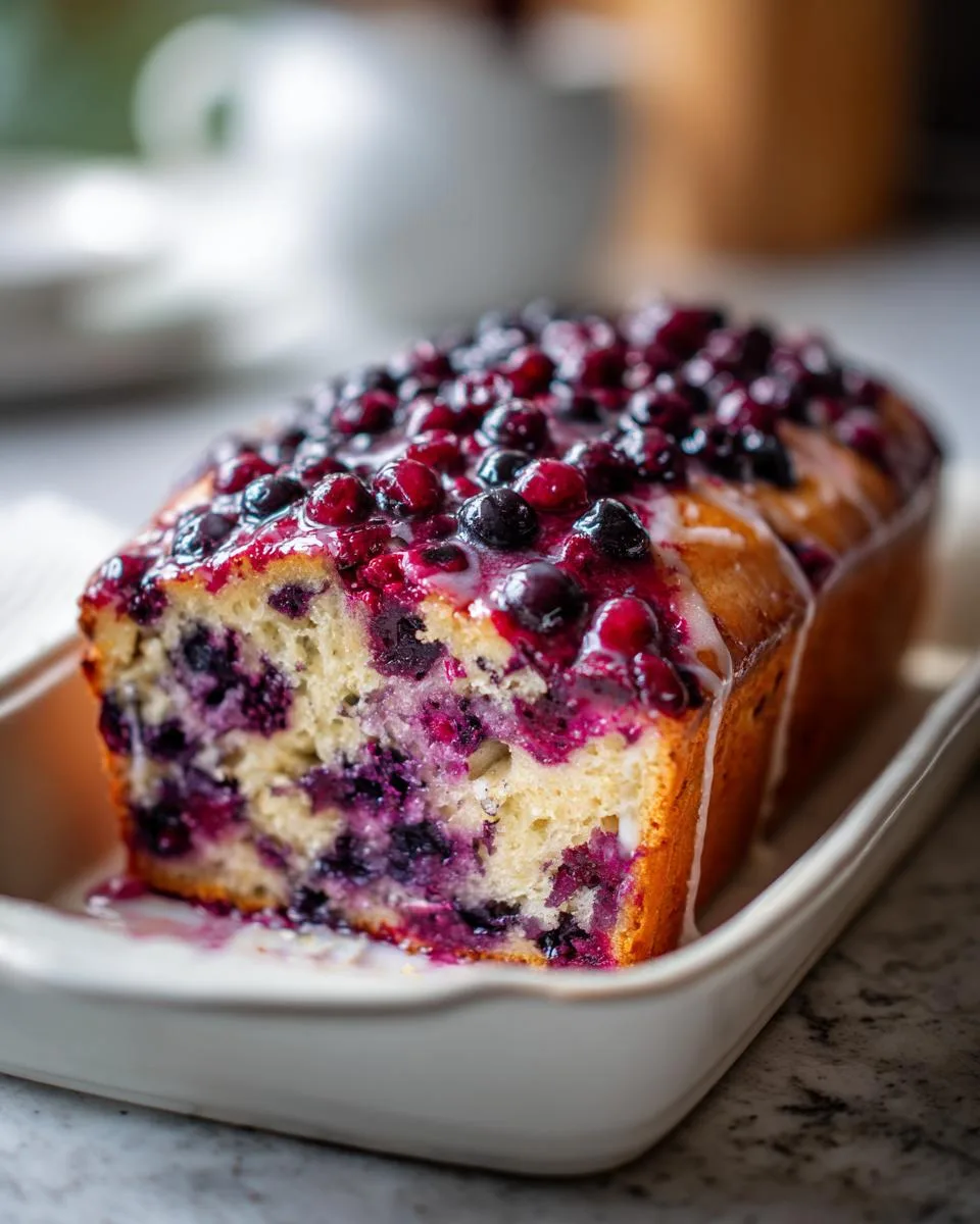 Huckleberry Lemon Breakfast Loaf - detail 2