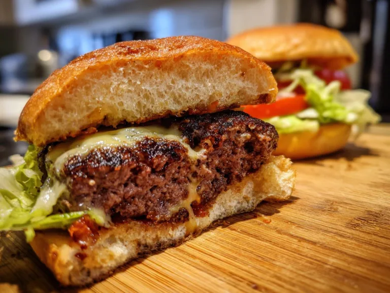 Juicy Lucy Cheddar Burgers