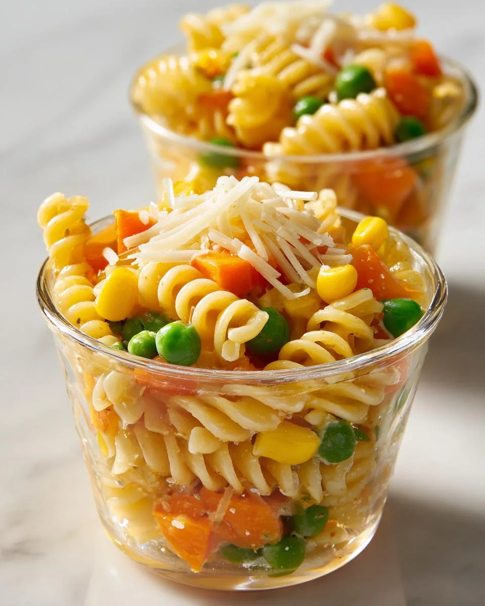 Mini Pasta Salad Lunch Cups - detail 2