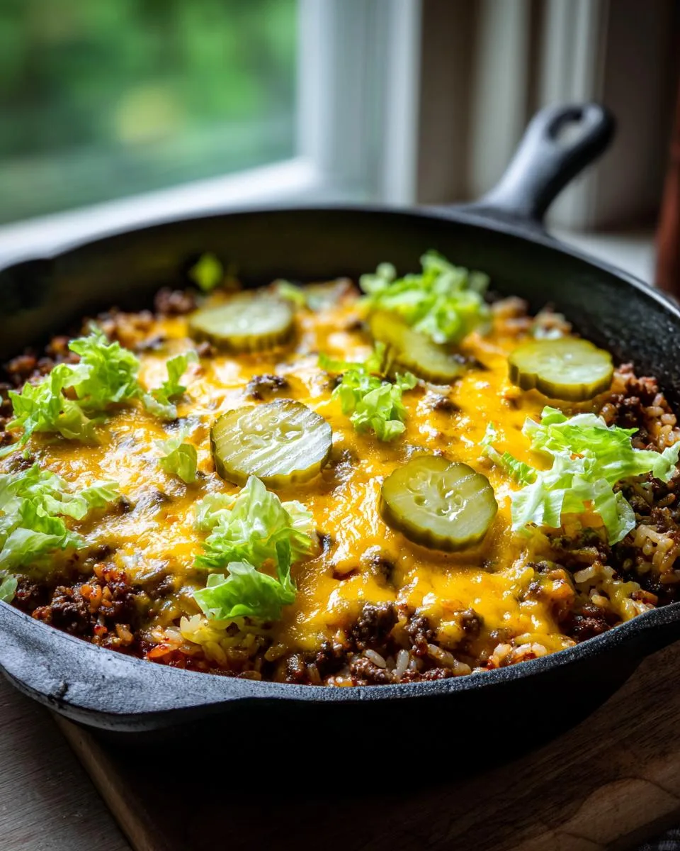 One Pan Cheeseburger Rice - detail 1