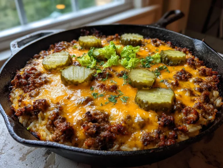 One Pan Cheeseburger Rice