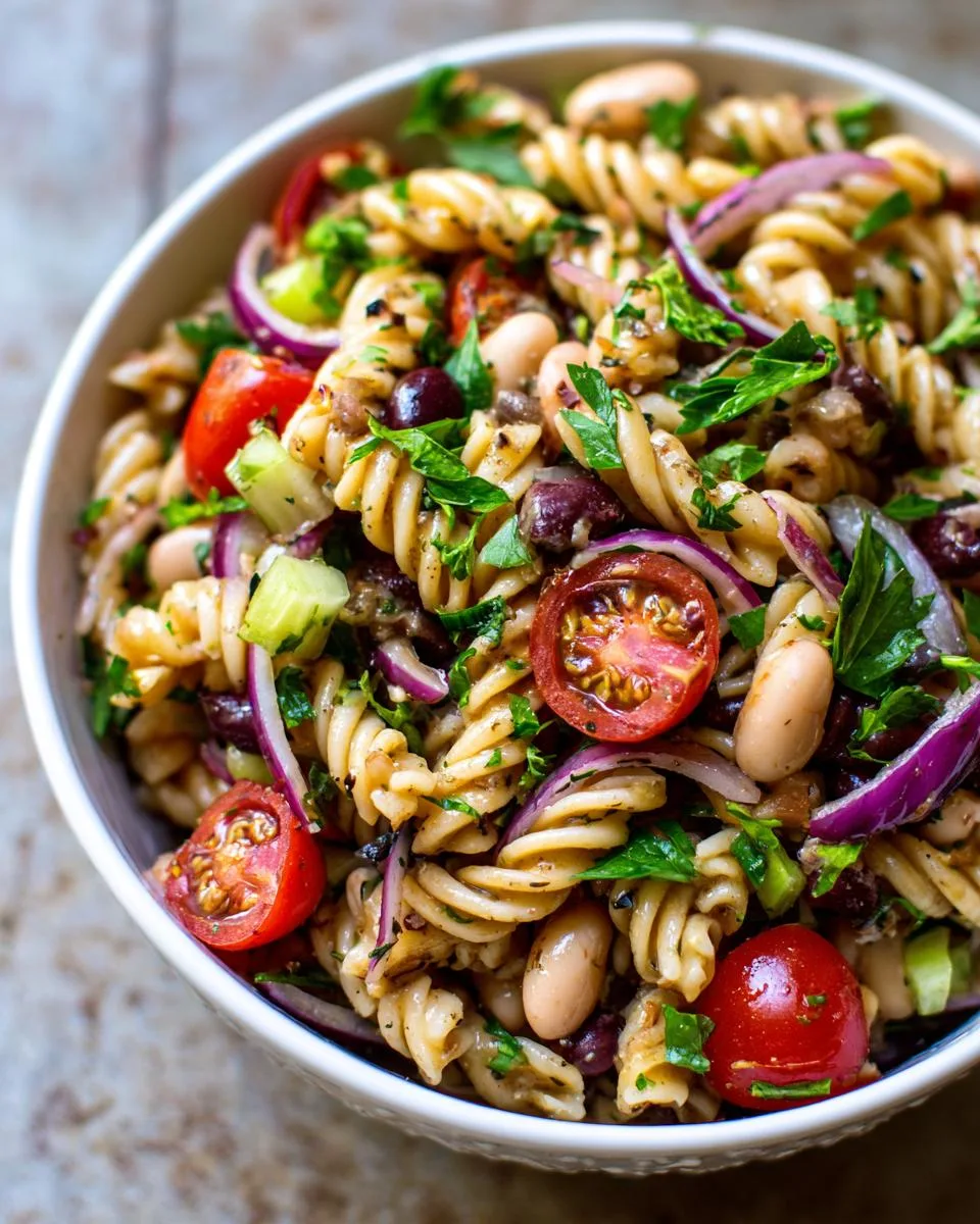 Picnic Ready Bean Pasta Salad - detail 3