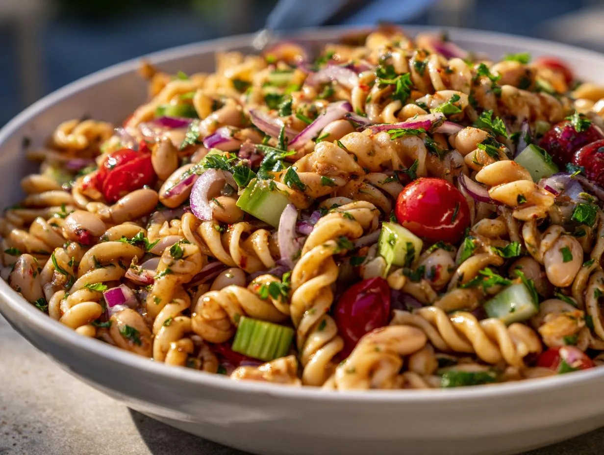 Irresistible Picnic Ready Bean Pasta Salad in 30 Minutes
