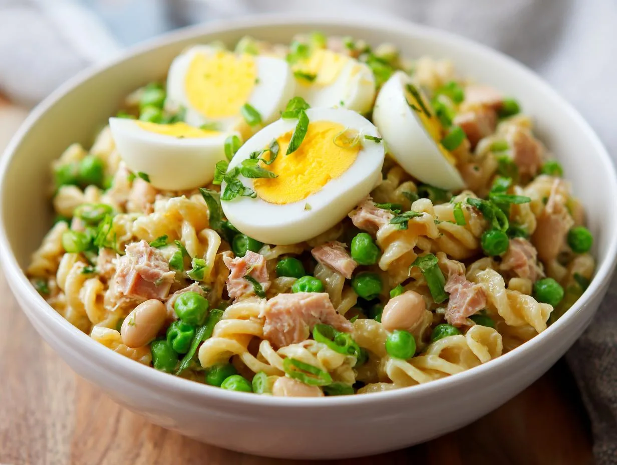 28g Protein Tuna Pasta Salad Recipe – Fast & Filling
