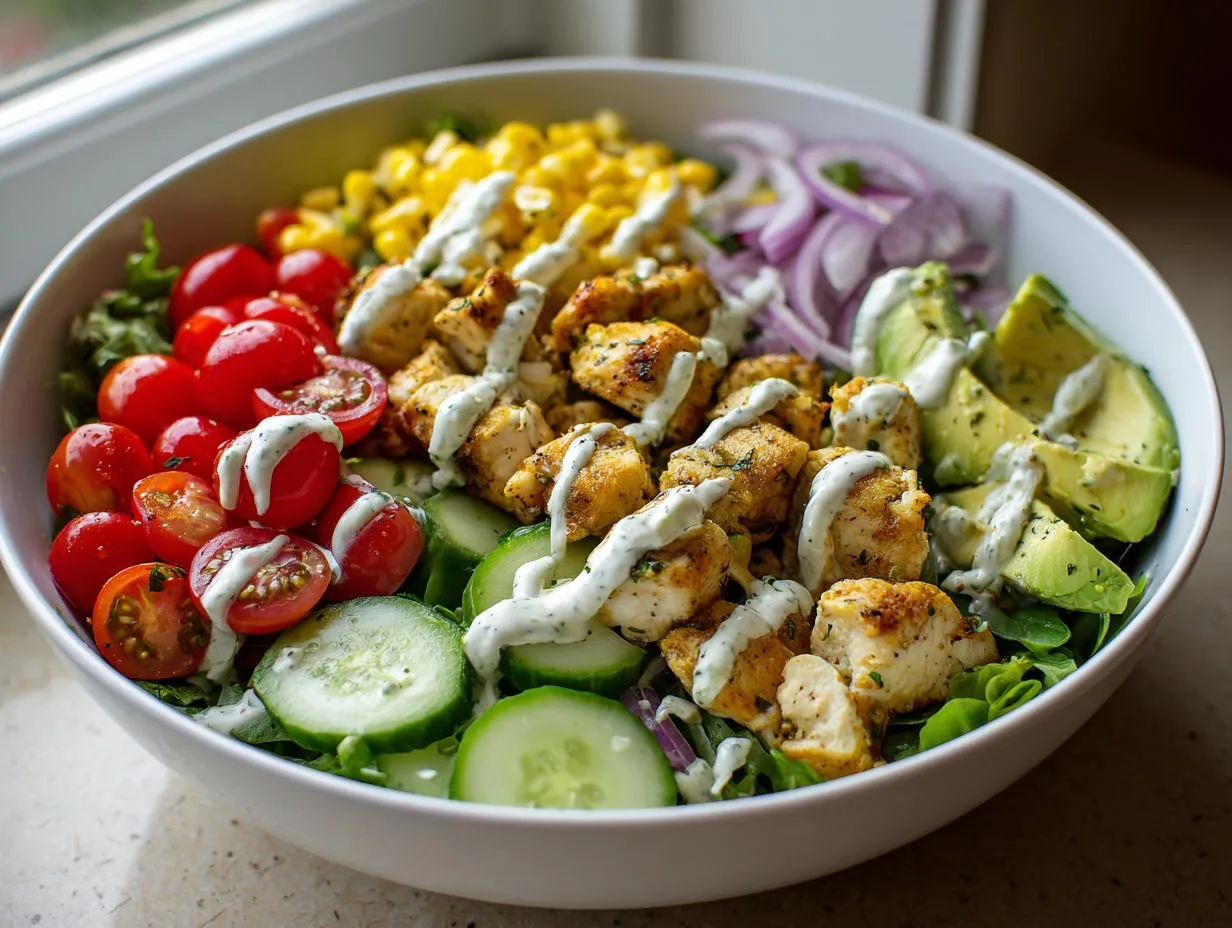 Ranch Cucumber Chicken Salad Bowl That’s Irresistible