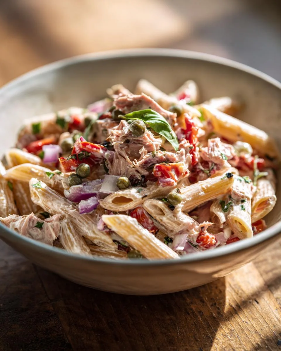 Roasted Pepper Tuna Pasta Salad - detail 1