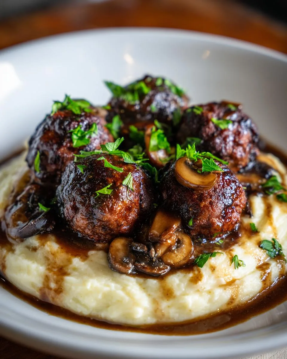 Salisbury Steak Meatballs Recipe - detail 2