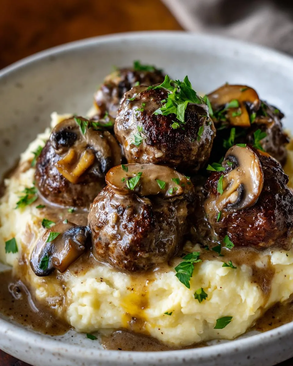 Salisbury Steak Meatballs Recipe - detail 3