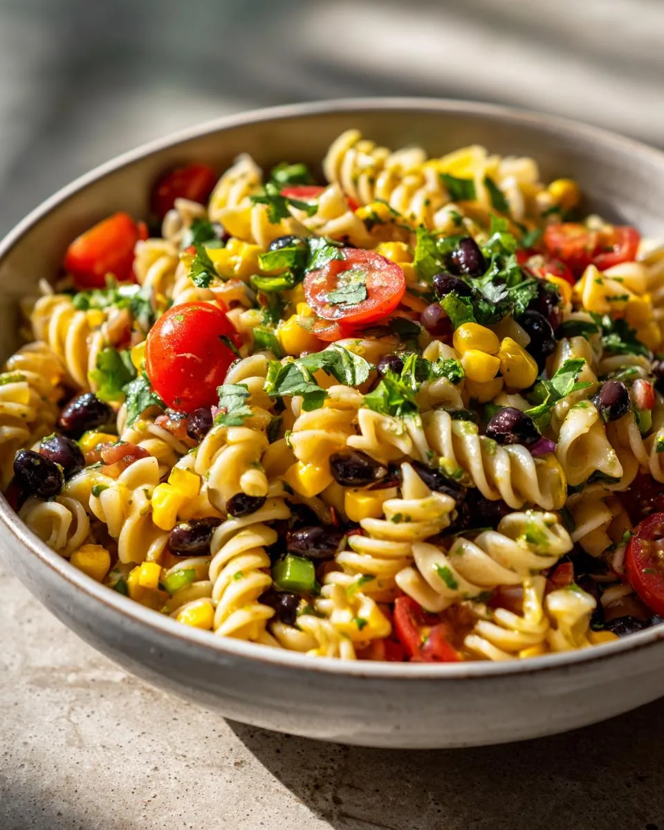 Southwestern Pasta Salad Side Dish - detail 2