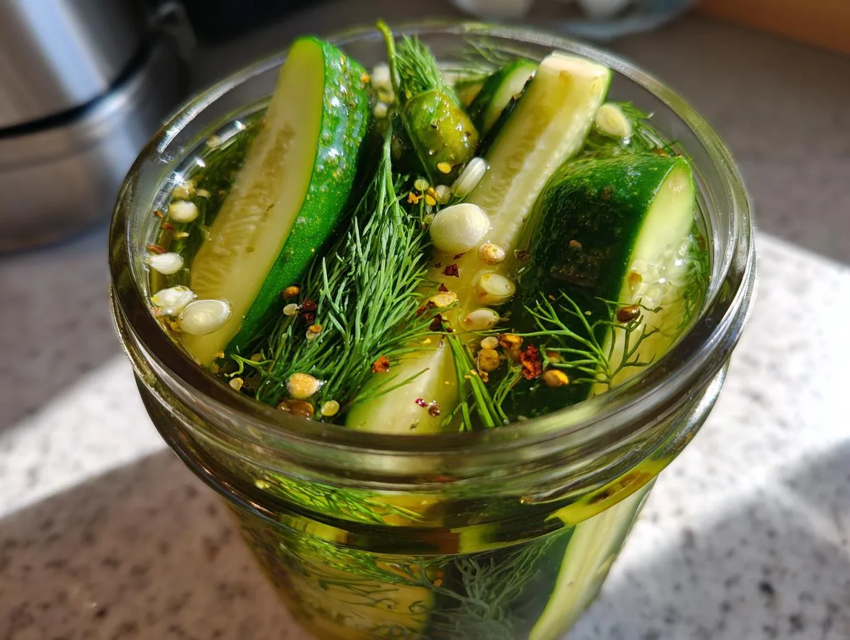 Spicy Refrigerator Pickles: A Fiery 10-Minute Flavor Boost