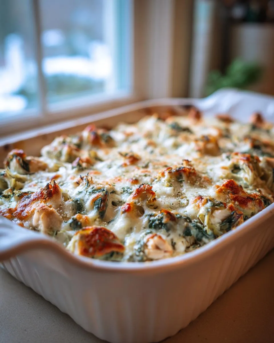 Spinach Artichoke Chicken Casserole - detail 3