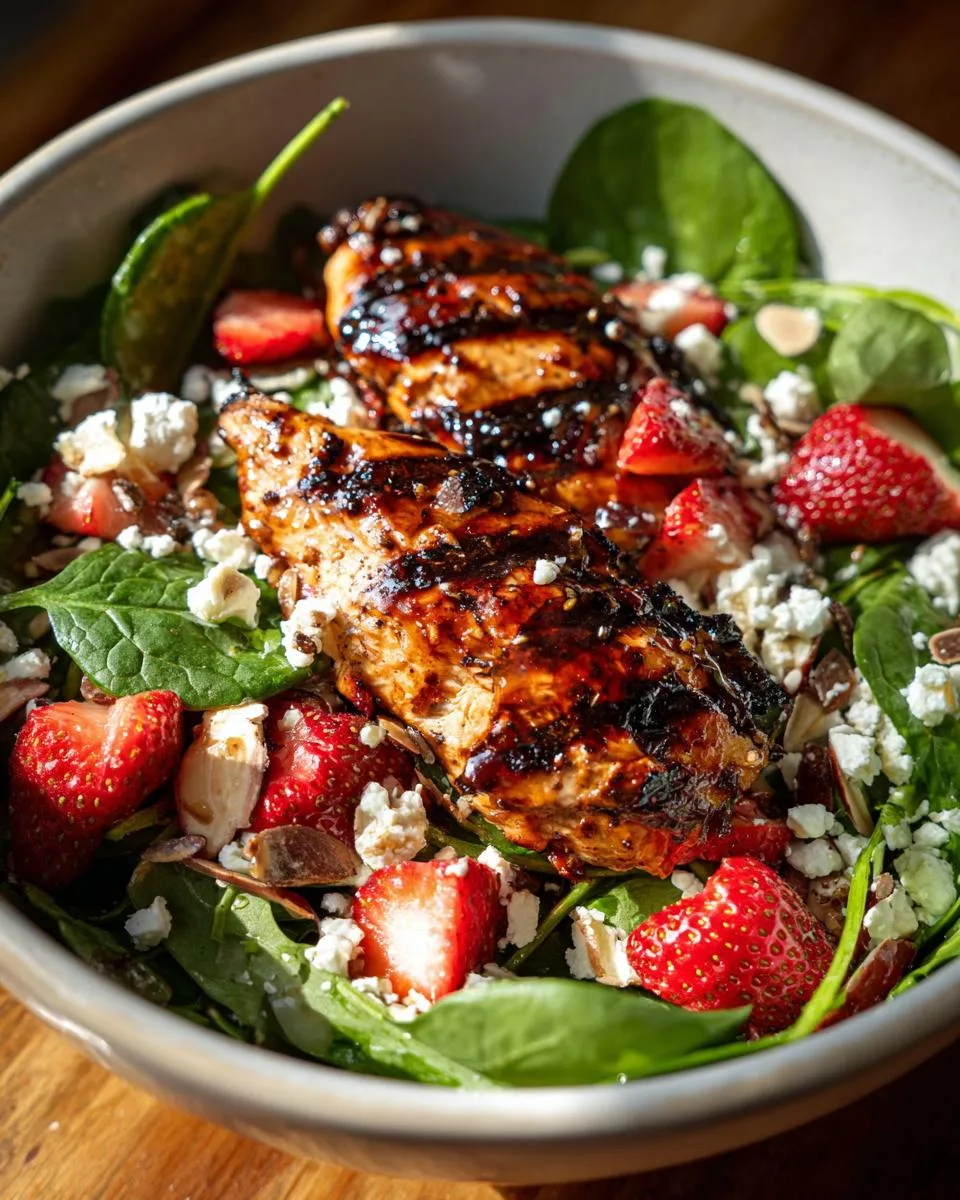 Strawberry Balsamic Chicken Salad Bowl - detail 1
