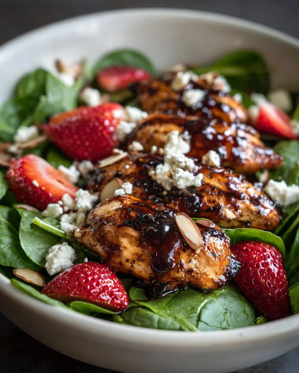Strawberry Balsamic Chicken Salad Bowl - detail 3