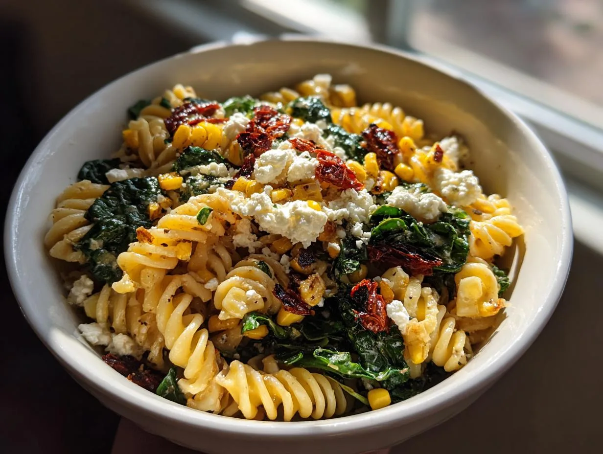 30-Minute Vegetarian Protein Pasta Salad Bowl:15g Protein